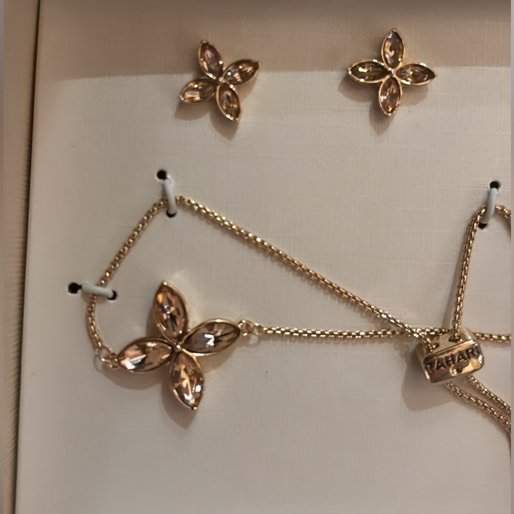 Tahari Earrings & Necklace Set